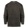 Highland Club Wollen Swaledale Trui Dark Grey Welsh Donker Leer