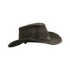 Walker en Hawkes Leather Outback Antique Explorer Hat Dark Brown