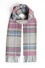 Foxford Lamswollen Sjaal Damask Grey Tartan
