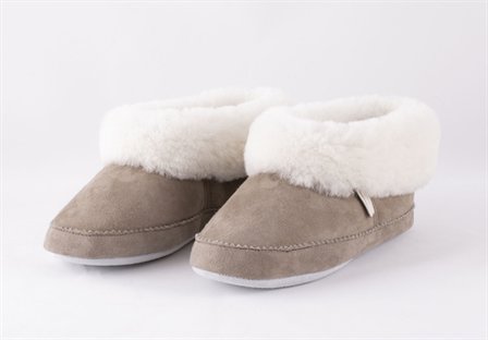 Shepherd pantoffels Emmy Stone White