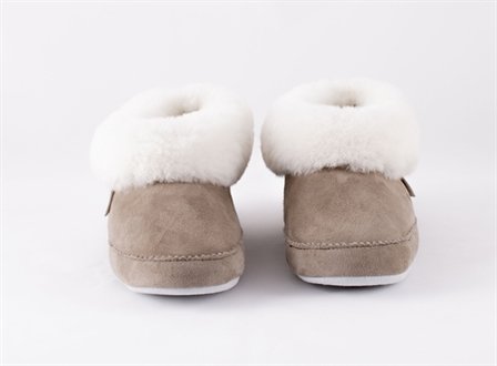 Shepherd pantoffels Emmy Stone White