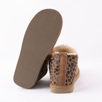 Shepherd pantoffels Annie Chestnut Leopard