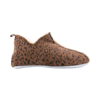 Shepherd pantoffels Viared Antique Cognac Leopard