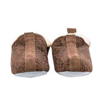 Shepherd pantoffels Viared Antique Cognac Leopard