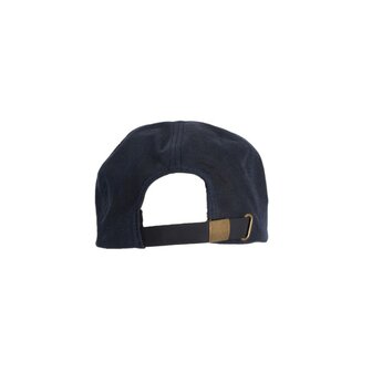 Walker en Hawkes Bransford Wax Baseball Cap Leren Klep Navy