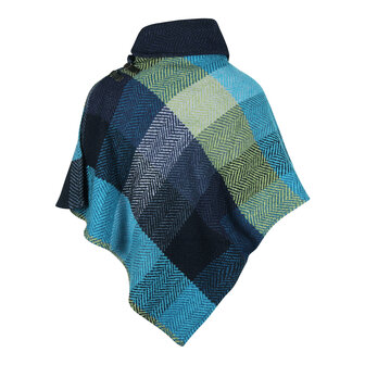 Branigan Weavers Wollen Poncho Donegal Blue