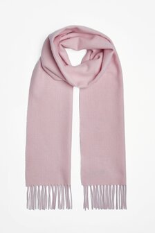 Foxford Lamswollen Sjaal Soft Pink Herringbone