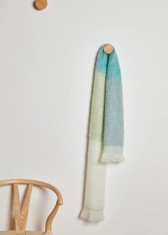 Foxford Mohair Grote Sjaal Green Lime