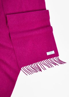 Foxford Lamswollen Sjaal Magenta Pink