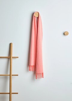 Foxford Lamswollen Sjaal Paprika Champagne Herringbone