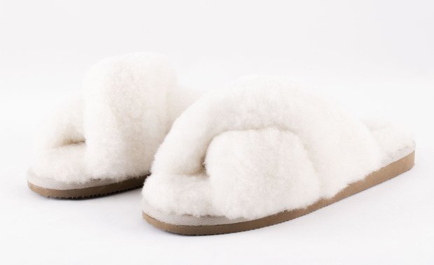 Shepherd pantoffels Lovisa Crème