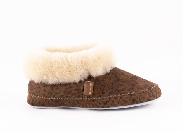 Shepherd pantoffels Emmy Chestnut Leopard