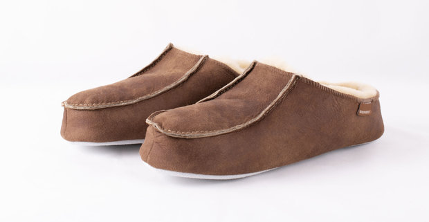 Shepherd pantoffels Birro Antique Cognac