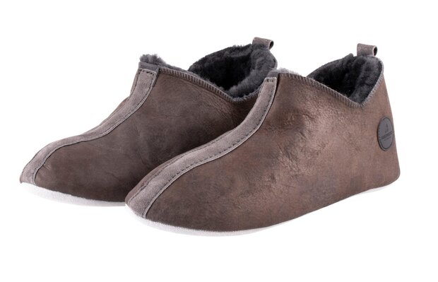 Shepherd pantoffels Lina Antique Asphalt