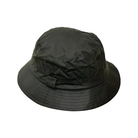 Walker en Hawkes Hanford Wax Bucket Hat Olive