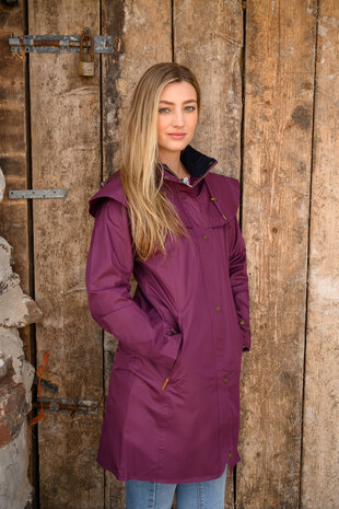 Lighthouse Outrider 3/4 Lange Regenjas Plum