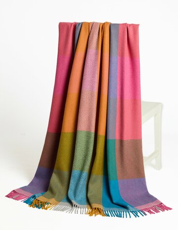 Foxford Lamswollen Cashmere Deken Deel