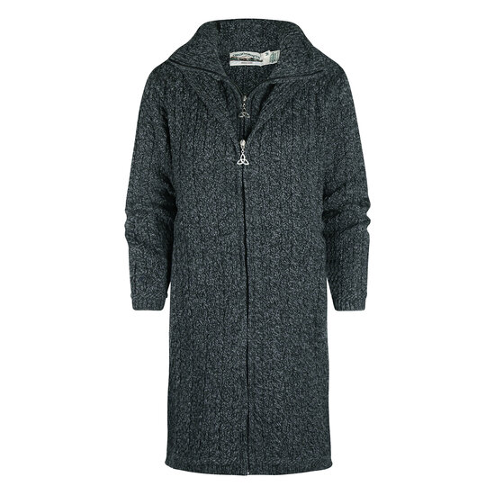 Aran Crafts Merinowollen Vest Bundoran Charcoal Marl
