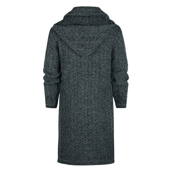 Aran Crafts Merinowollen Vest Bundoran Charcoal Marl