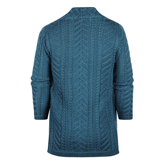 Aran Crafts Merinowollen Vest Bandon Teal