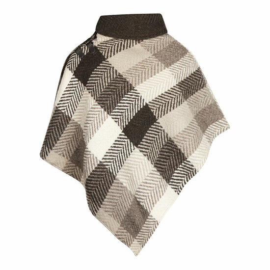 Branigan Weavers Wollen Poncho Multi Brown