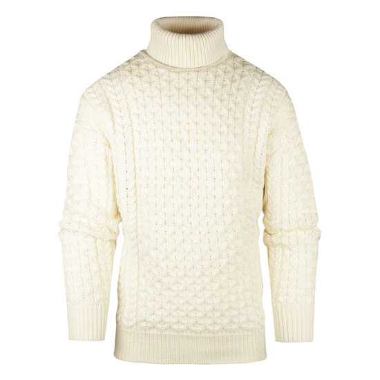 Aran Crafts (Uniseks) Merinowollen Coltrui Carrick Natural
