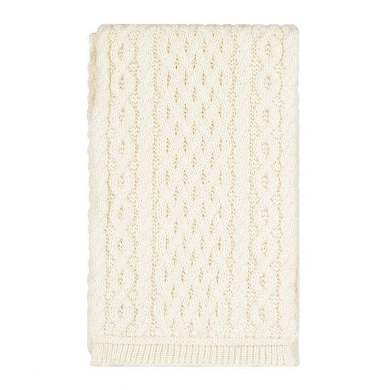 Aran Crafts Wollen Sjaal Natural