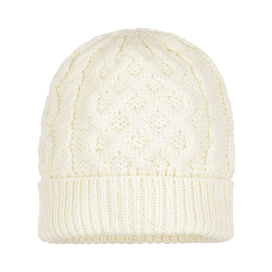 Aran Crafts Wollen (unisex) Muts Natural