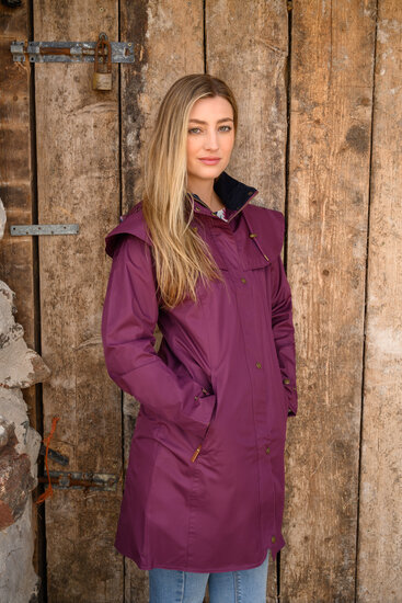 Lighthouse Outrider 3/4 Lange Regenjas Plum