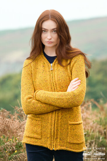Aran Crafts Wollen Vest Inishowen Gold