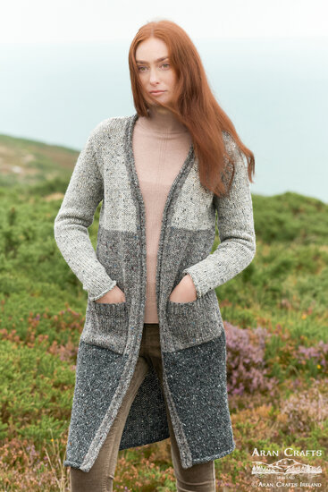 Aran Crafts Wollen Vest Ballyshannon Grey