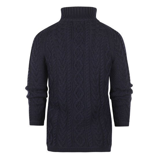 Aran Crafts Merinowollen Vest Ventry Navy