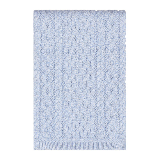 Aran Crafts Merinowollen Sjaal Ice Marl