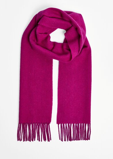 Foxford Lamswollen Sjaal Magenta Pink