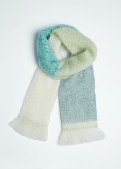 Foxford Mohair Grote Sjaal Green Lime