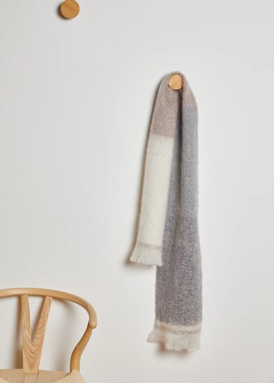 Foxford Mohair Grote Sjaal Grey Mink