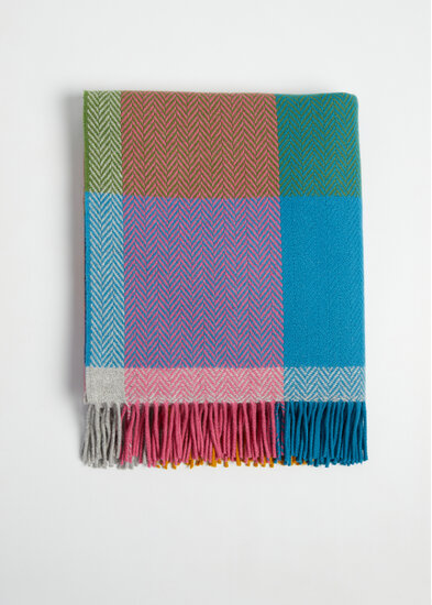 Foxford Lamswollen Cashmere Deken Deel