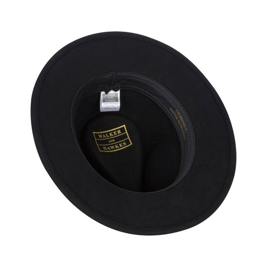 Walker en Hawkes Howick Wool Felt Hat Black