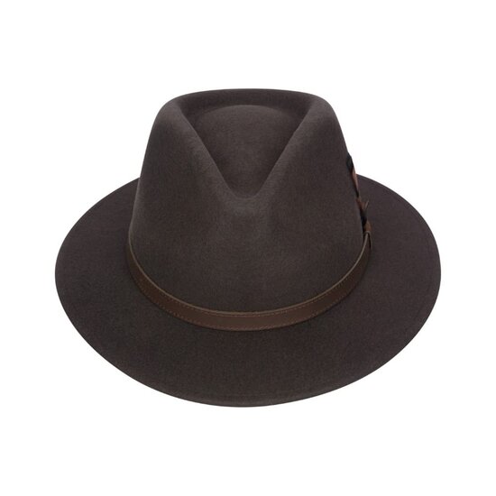 Walker en Hawkes Howick Wool Felt Hat Brown