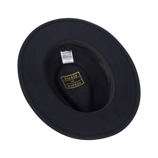Walker en Hawkes Howick Wool Felt Hat Navy