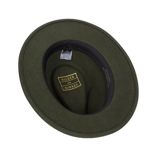 Walker en Hawkes Howick Wool Felt Hat Olive