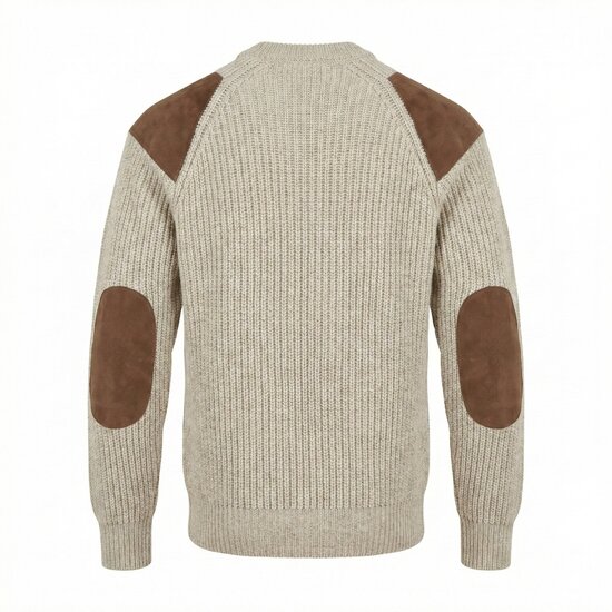 Wollen Swaledale trui Light Grey Welsh