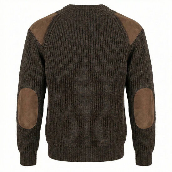 Wollen Swaledale trui Dark Grey Welsh