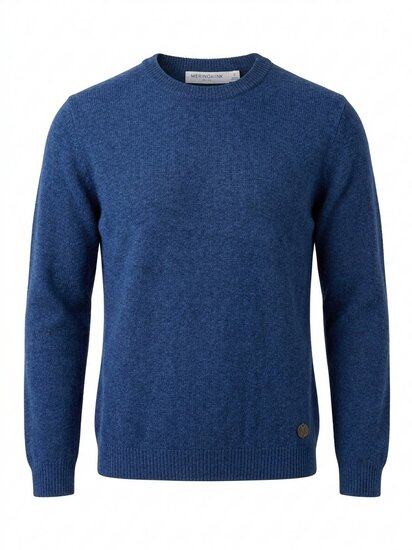 MerinoMink wollen trui Mia - Dusty Blue