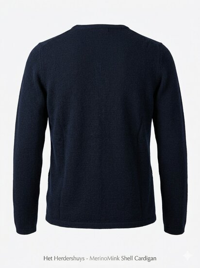 MerinoMink wollen vest Shell Cardigan - Zephyr