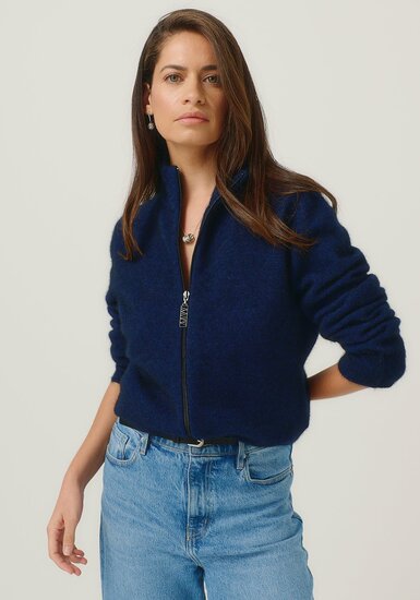 MerinoMink wollen vest Jaya - Zephyr