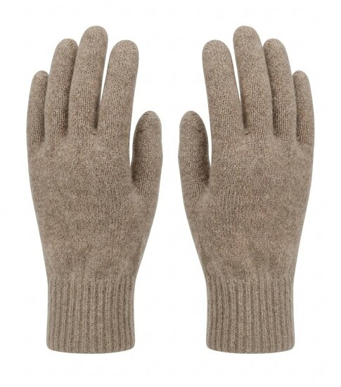 MerinoMink wollen handschoenen - Latte