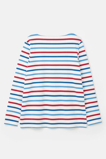 Lighthouse Shirt Causeway Red Current - Teal Stripe
