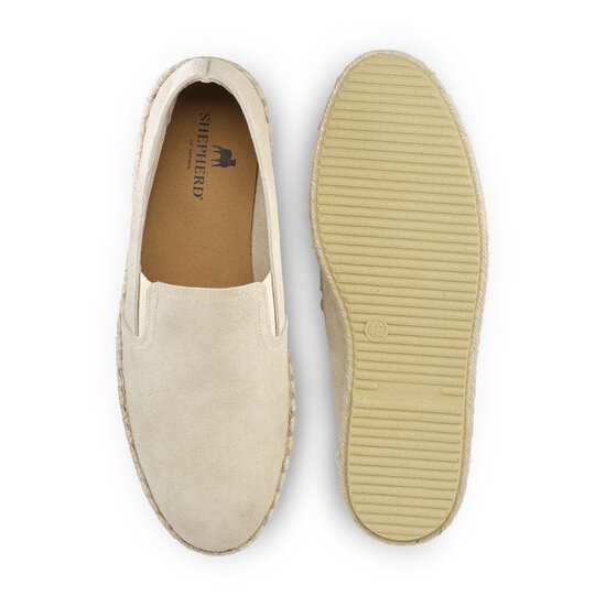 Shepherd Espadrille Jan Light Beige Su&eacute;de