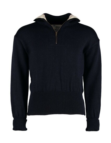 Wollen Schipperstrui Greenwich Navy